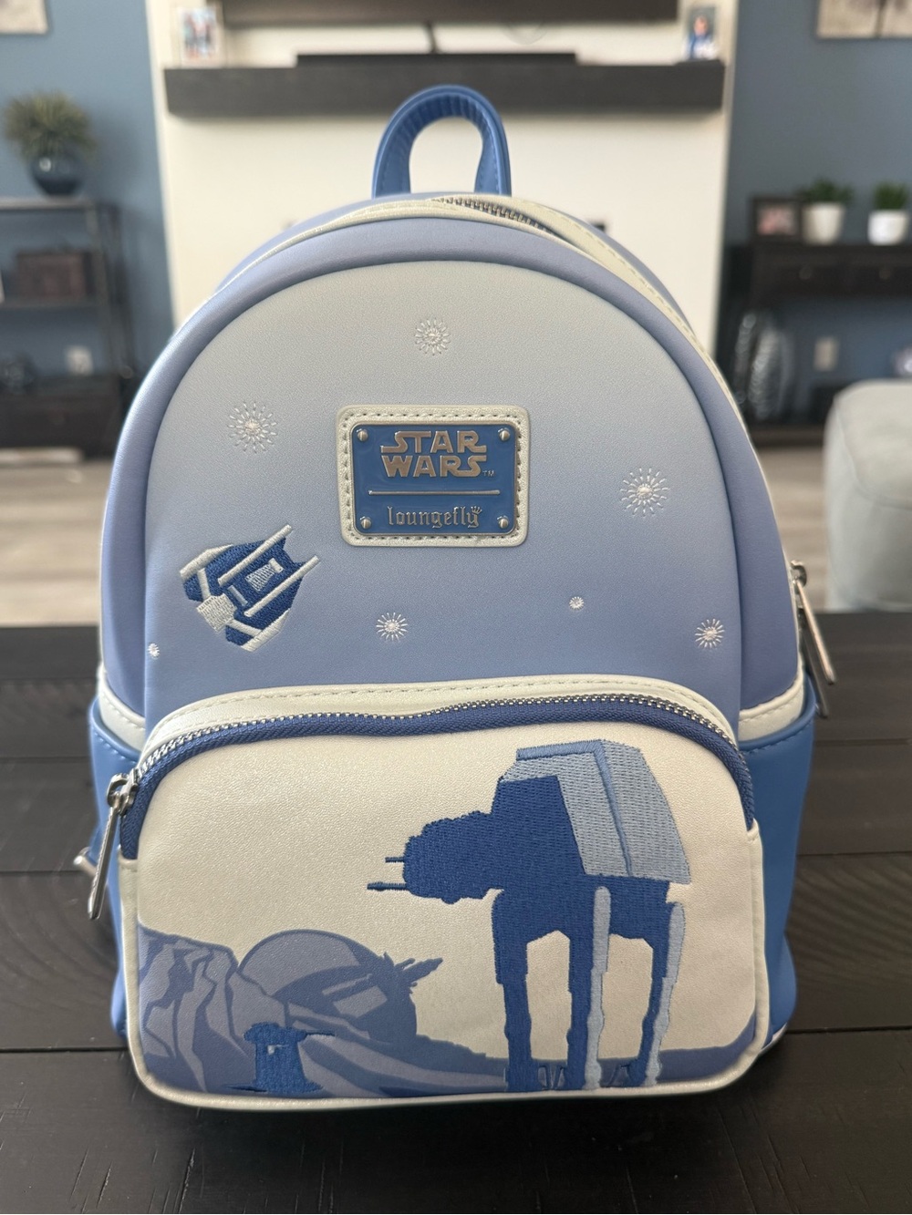 NWT Star Wars Disney Parks Blue Loungefly Backpack